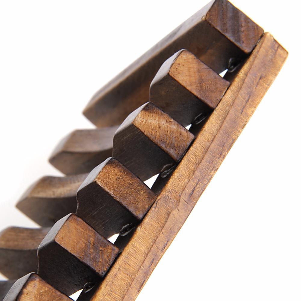 Handmade Dark Wood Soap Saver Dish